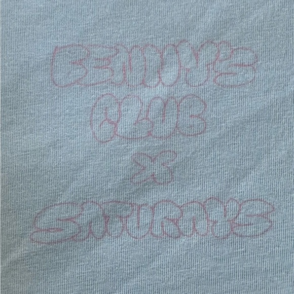 Saturdays NYC x Benny’s Club Graphic T-Shirt Blue Size Large - Rare Collab!! - Picture 2 of 11